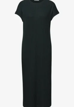 Midi-Kleid aus Jersey in Rippstruktur