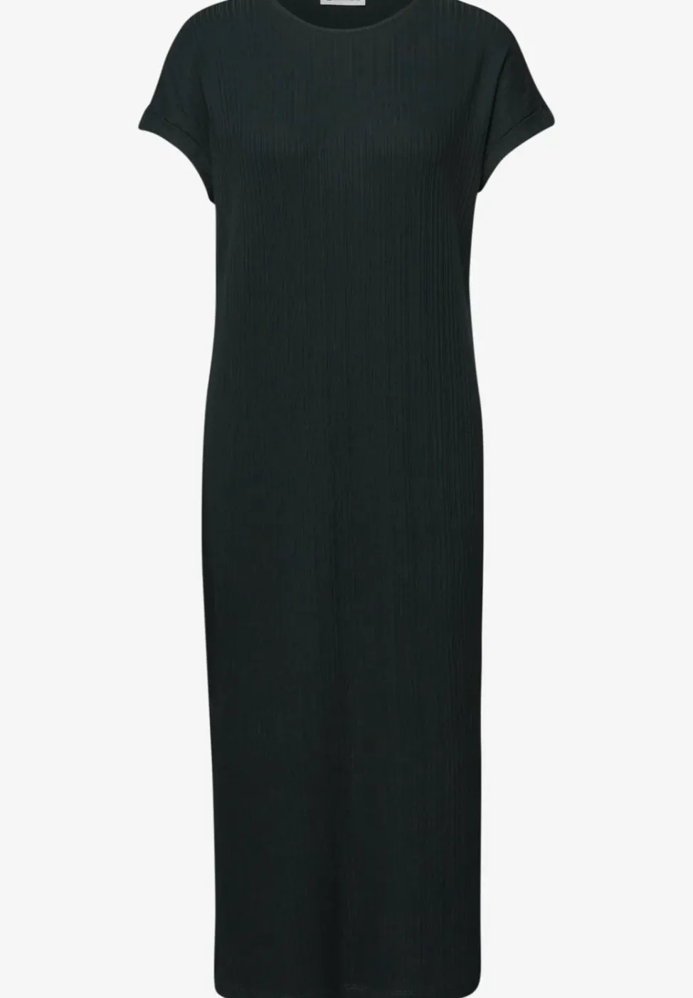 Midi-Kleid aus Jersey in Rippstruktur