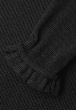 Midi-Kleid in Rippstruktur