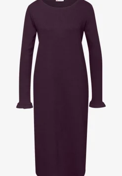 Midi-Kleid in Rippstruktur