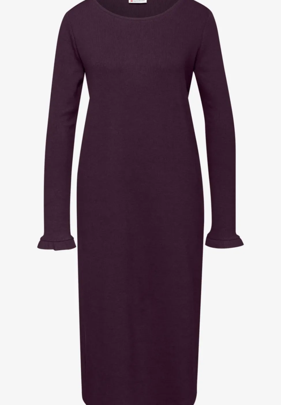 Midi-Kleid in Rippstruktur