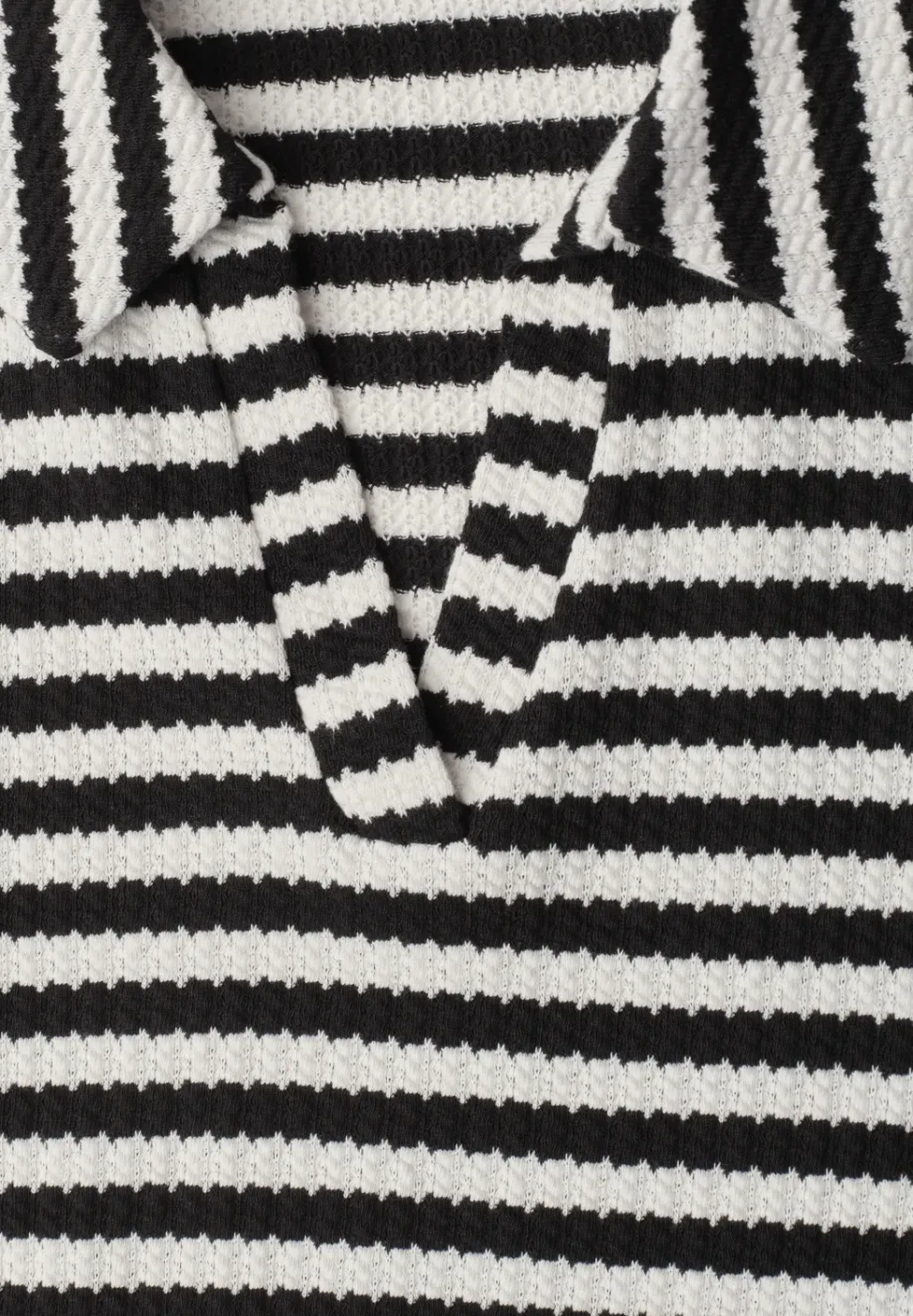 Midi-Kleid in Strick-Optik mit Streifen