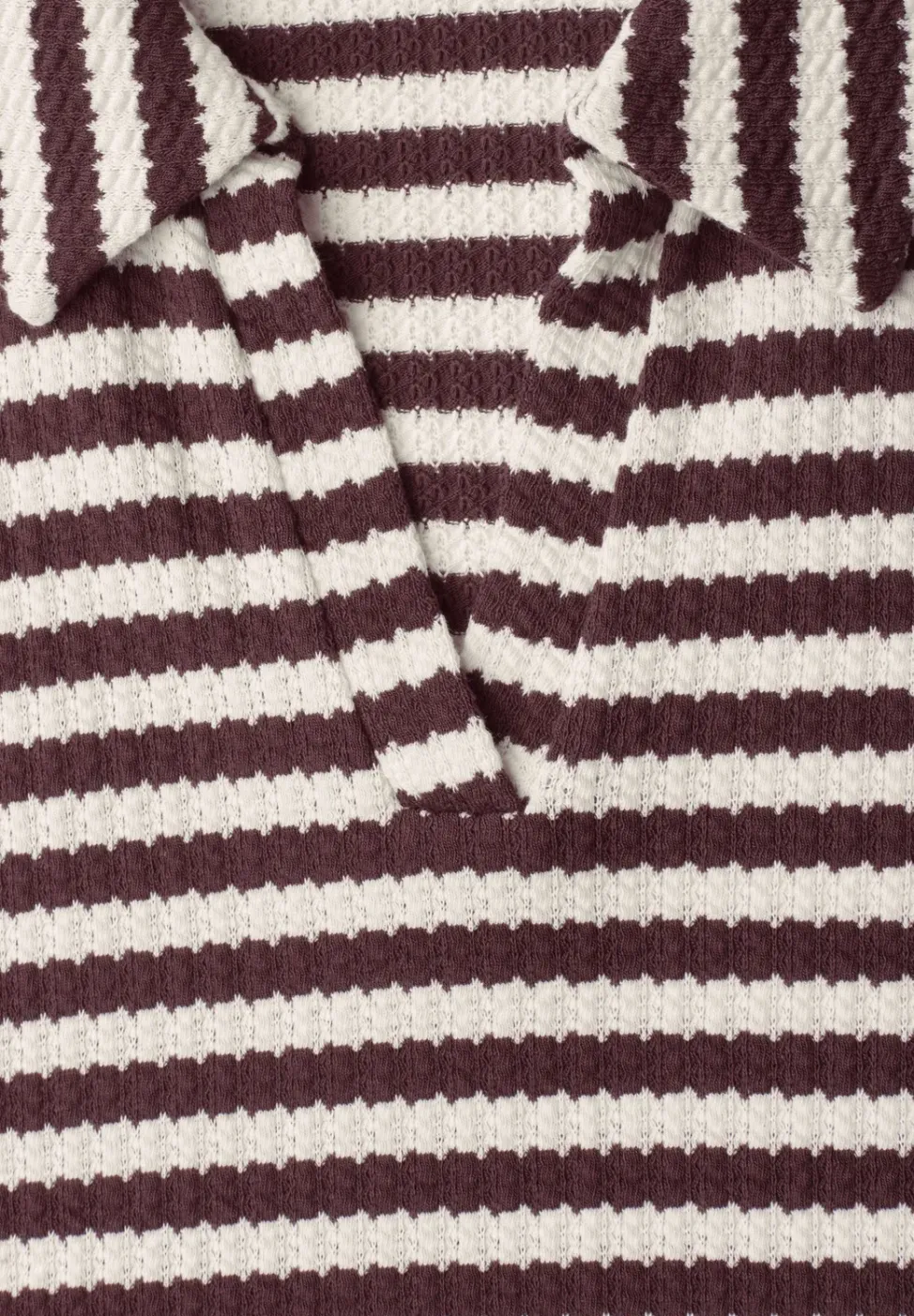 Midi-Kleid in Strick-Optik mit Streifen