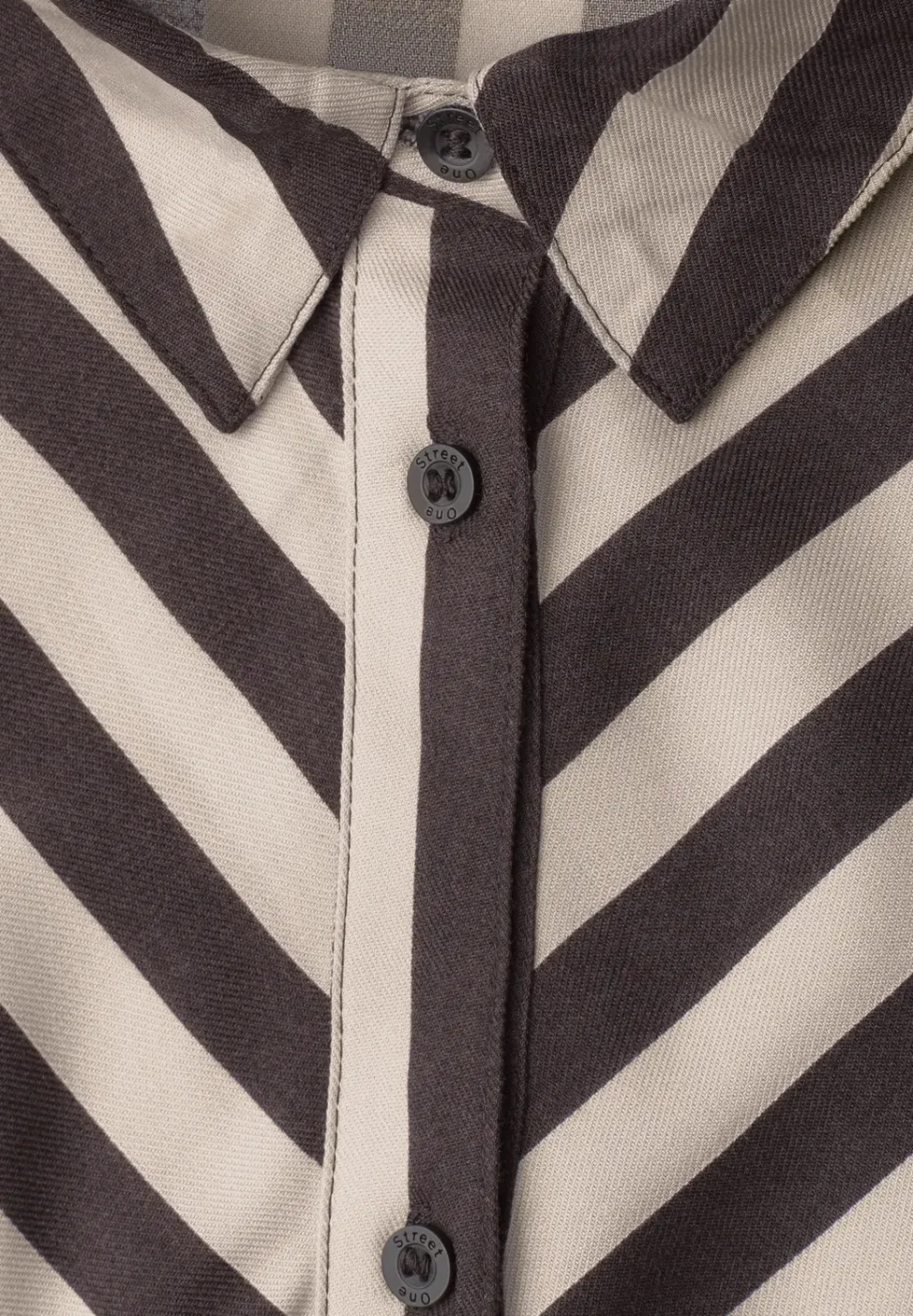 Midi-Kleid mit durchgehender Knopfleiste