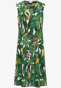 Midi-Kleid mit floralem Muster