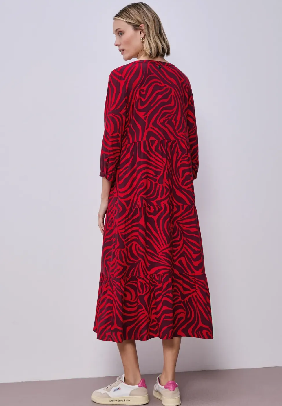 Midi-Kleid mit grafischem Print