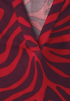 Midi-Kleid mit grafischem Print