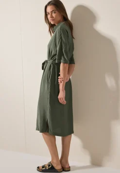 Midikleid mit Hemdkragen