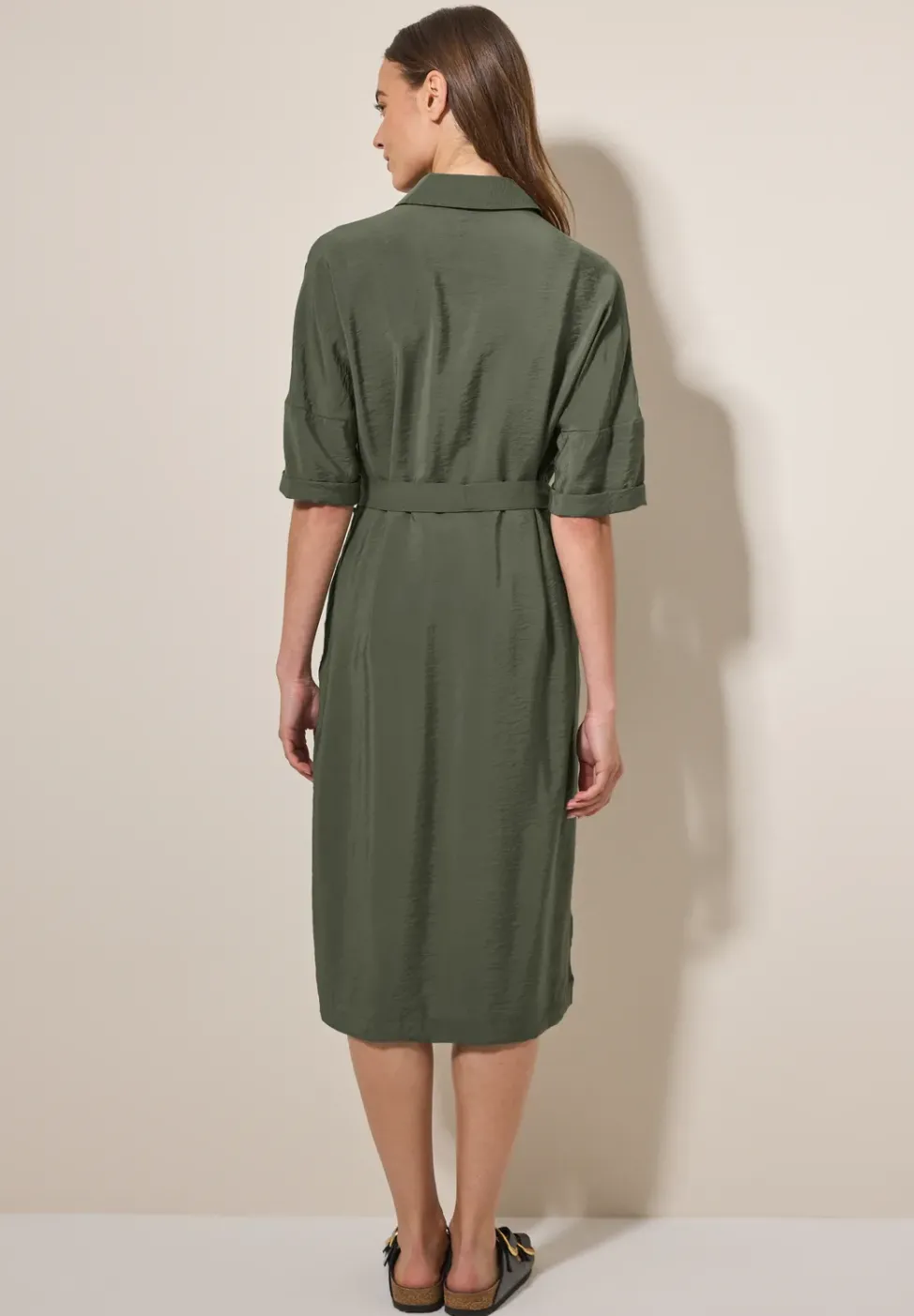 Midikleid mit Hemdkragen