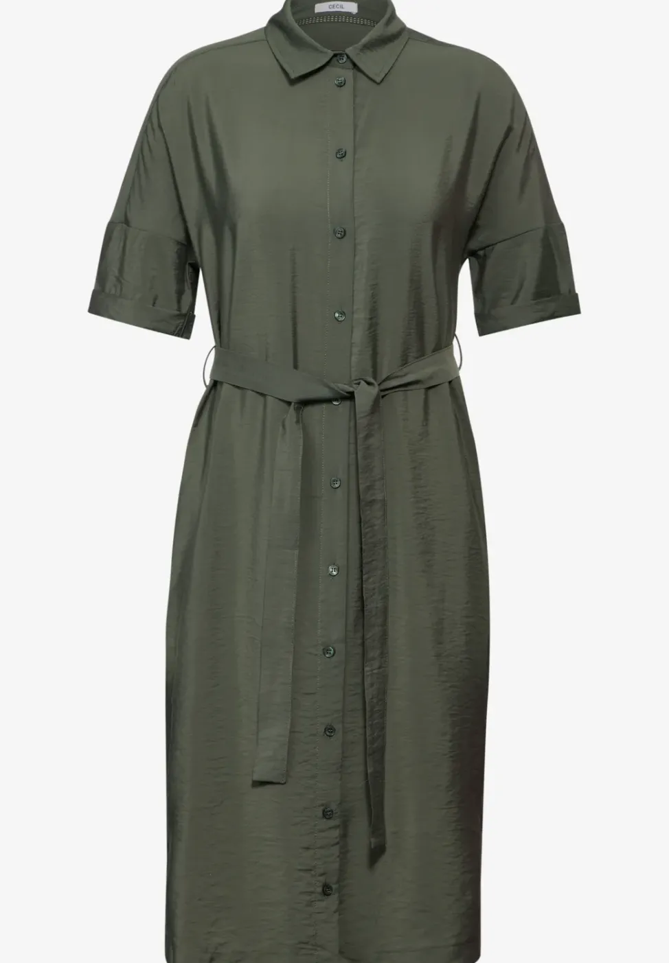 Midikleid mit Hemdkragen