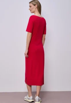 Midi-Kleid mit Knotendetail