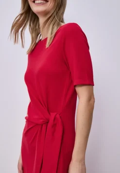Midi-Kleid mit Knotendetail