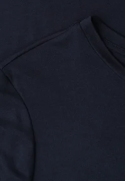Midi-Kleid mit Kurzarm mit Schlitzdetail