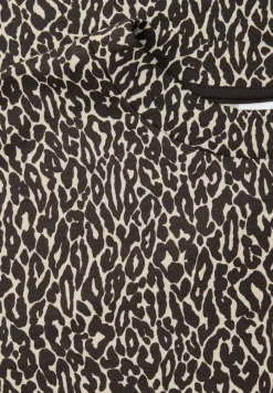 Midi-Kleid mit Leo-Muster