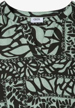 Midi-Kleid mit Patchwork-Print