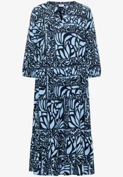 Midi-Kleid mit Patchwork-Print