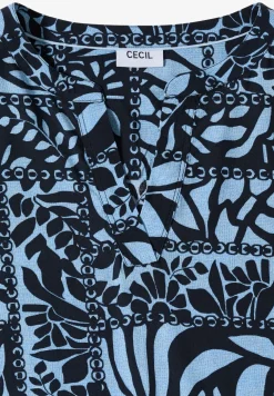 Midi-Kleid mit Patchwork-Print