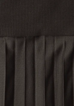 Midi-Kleid mit Plissée-Rock