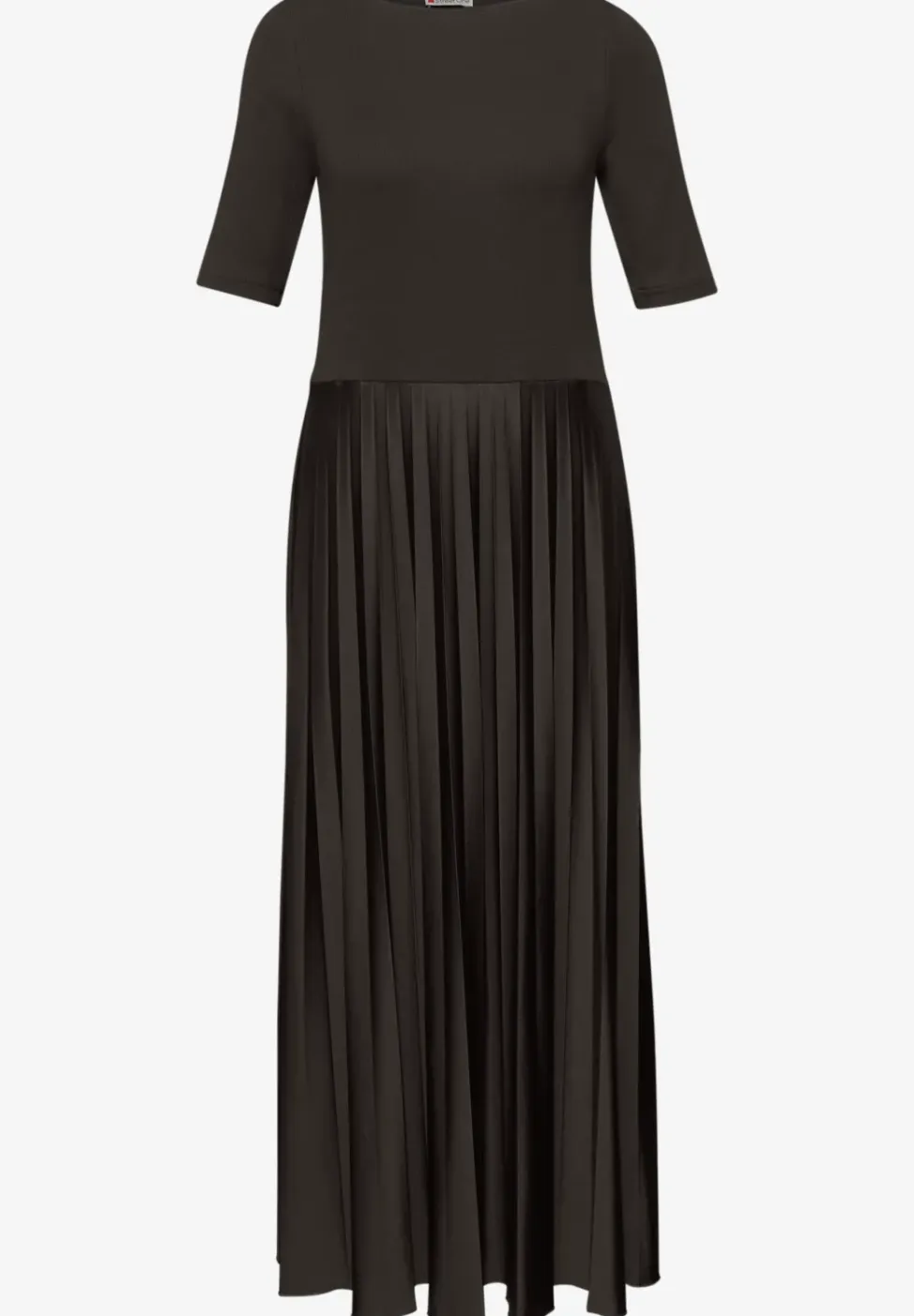 Midi-Kleid mit Plissée-Rock