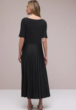 Midi-Kleid mit Plissée-Rock