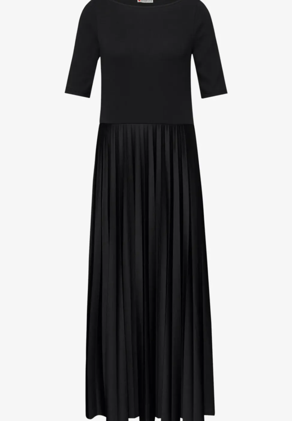 Midi-Kleid mit Plissée-Rock