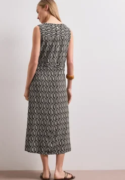 Midi-Kleid mit Split Neck und Zipper