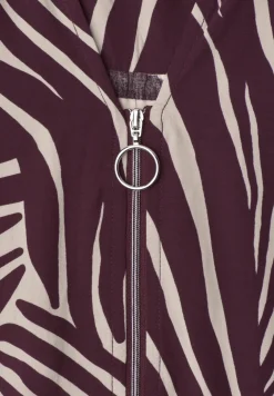 Midi-Kleid mit Split Neck und Zipper