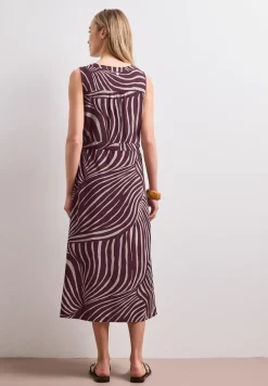 Midi-Kleid mit Split Neck und Zipper