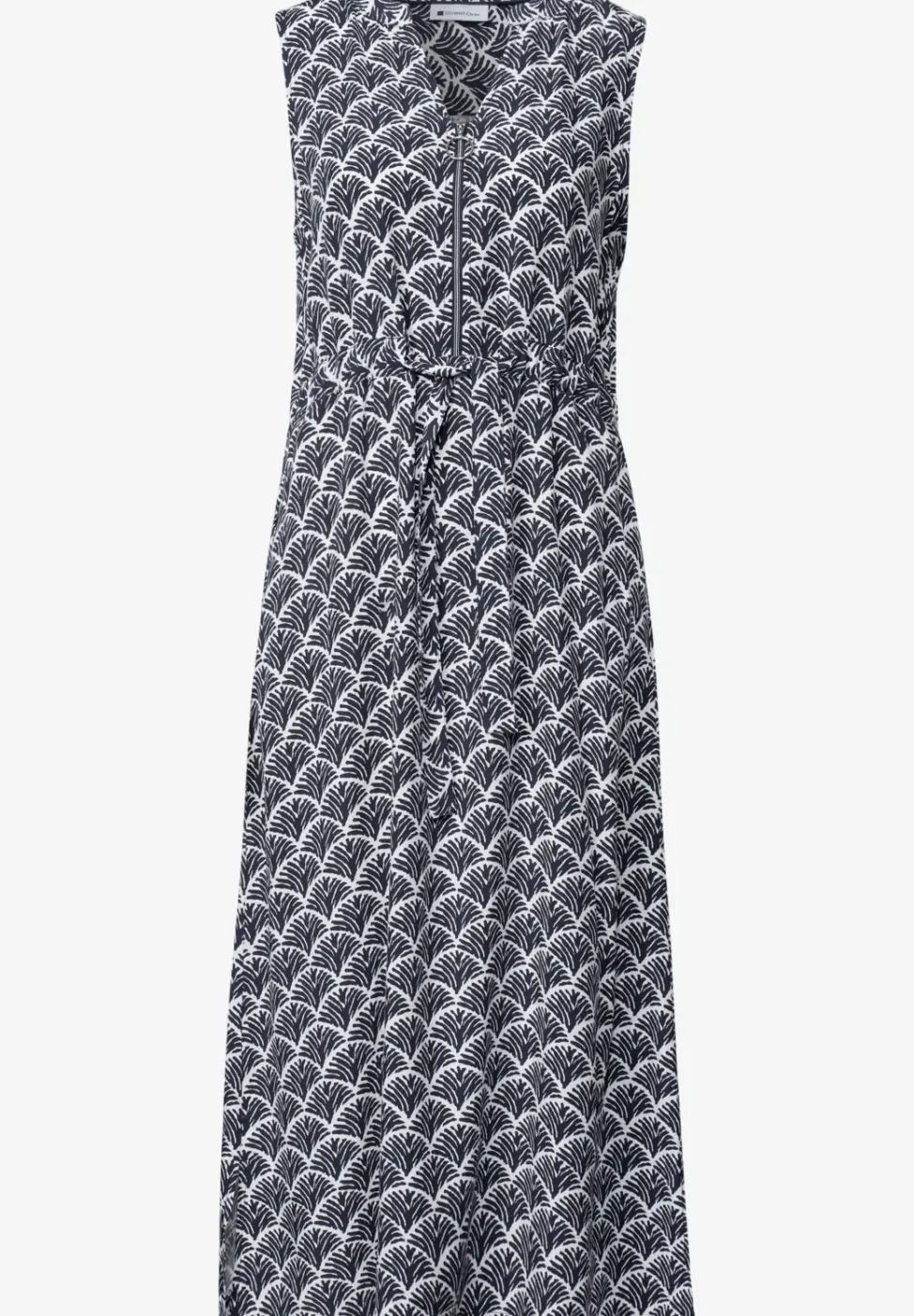 Midikleid mit Split Neck und Zipper