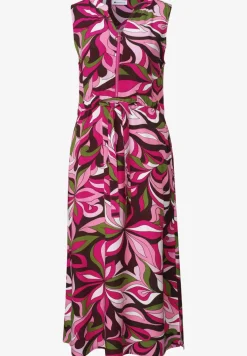 Midikleid mit Split Neck und Zipper