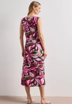Midikleid mit Split Neck und Zipper