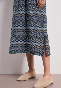 Midi-Kleid mit Strukturrock