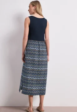Midi-Kleid mit Strukturrock