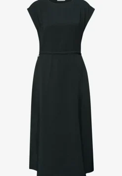 Midi-Kleid mit U-Boot-Ausschnitt