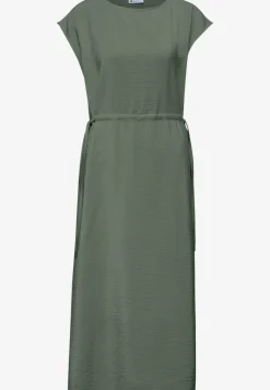 Midi-Kleid mit U-Boot-Ausschnitt