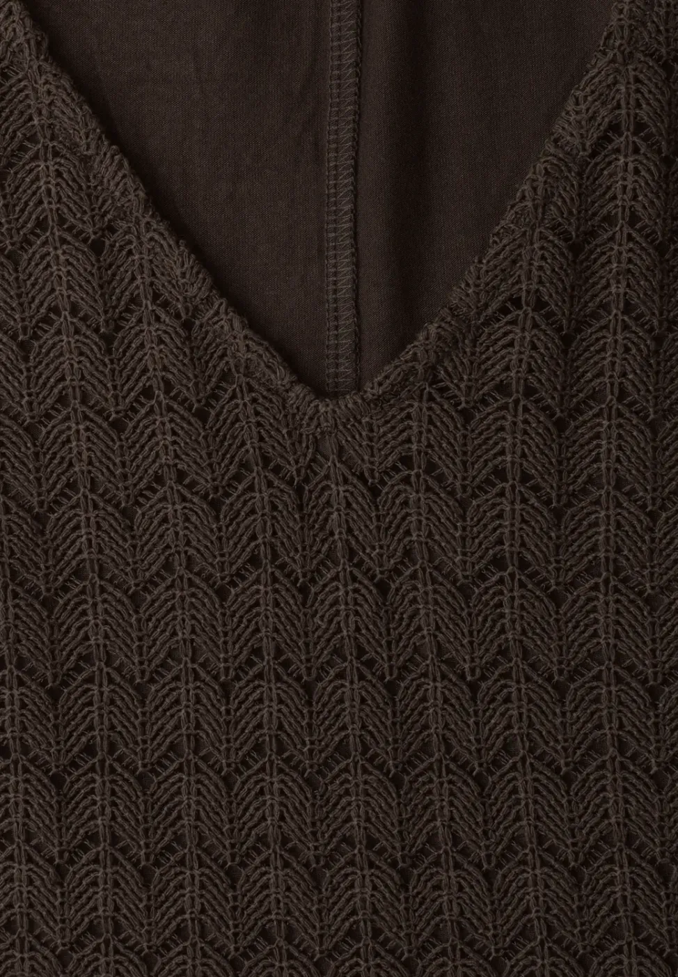 Midi-Kleid mit V-Neck aus Spitze