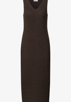 Midi-Kleid mit V-Neck aus Spitze