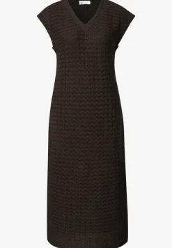 Midi-Kleid mit V-Neck aus Spitze