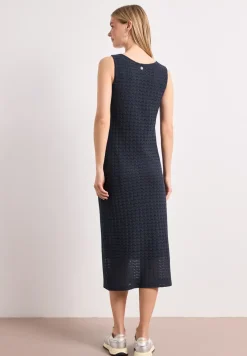 Midi-Kleid mit V-Neck aus Spitze