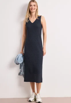 Midi-Kleid mit V-Neck aus Spitze