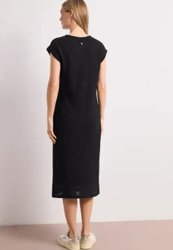 Midi-Kleid mit V-Neck aus Spitze