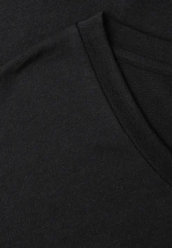 Midi-Kleid mit V-Neck im Strick-Look