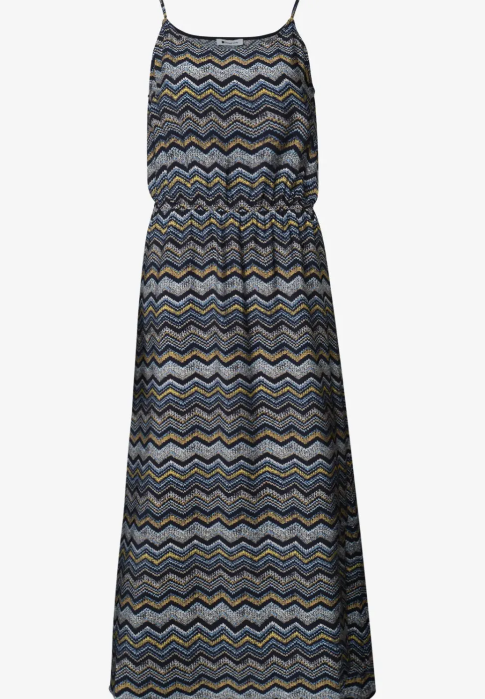 Midi-Kleid mit Zick-Zack-Muster