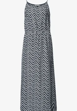 Midi-Kleid mit Zick-Zack-Muster