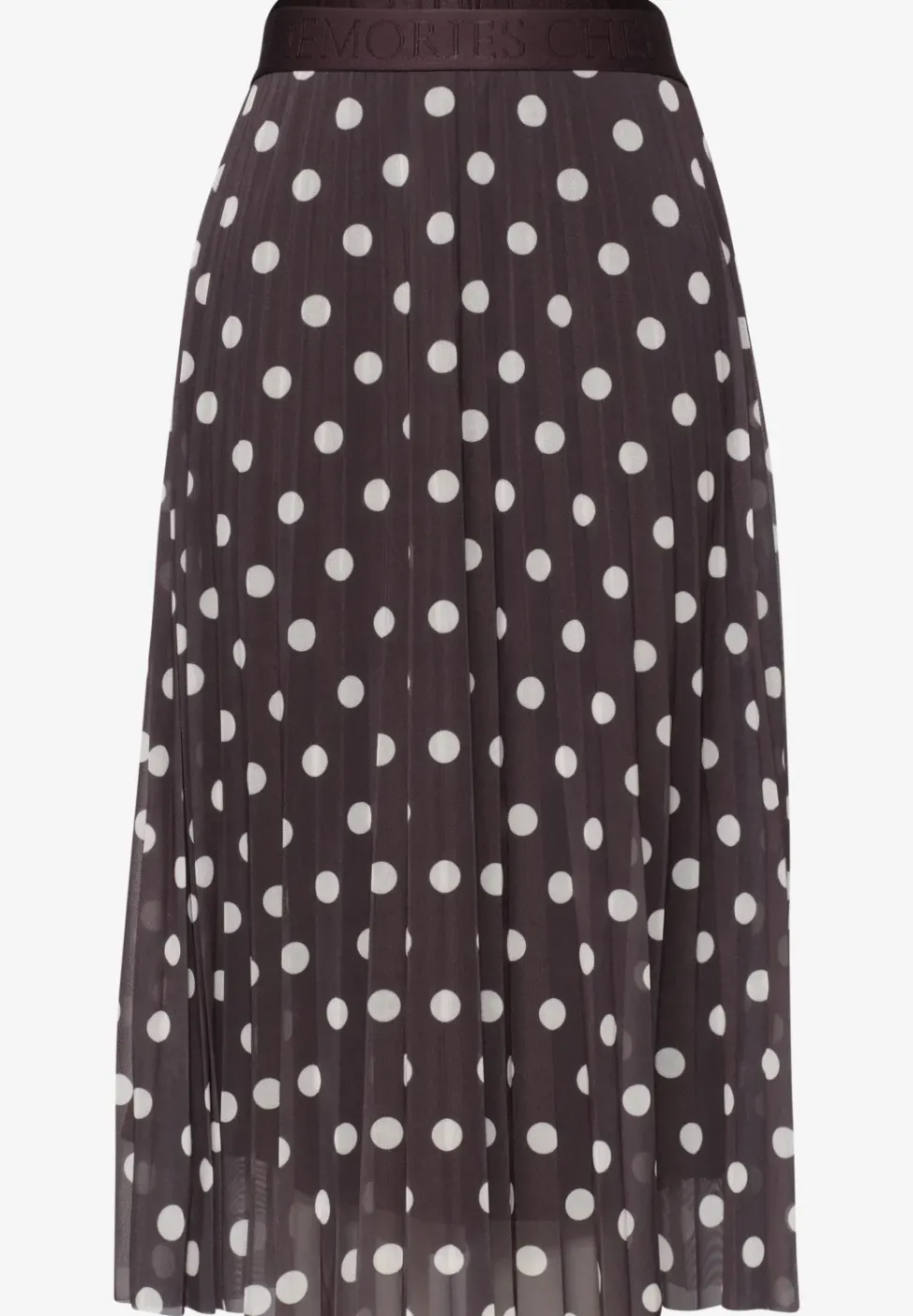 Midi-Rock aus Mesh mit Print