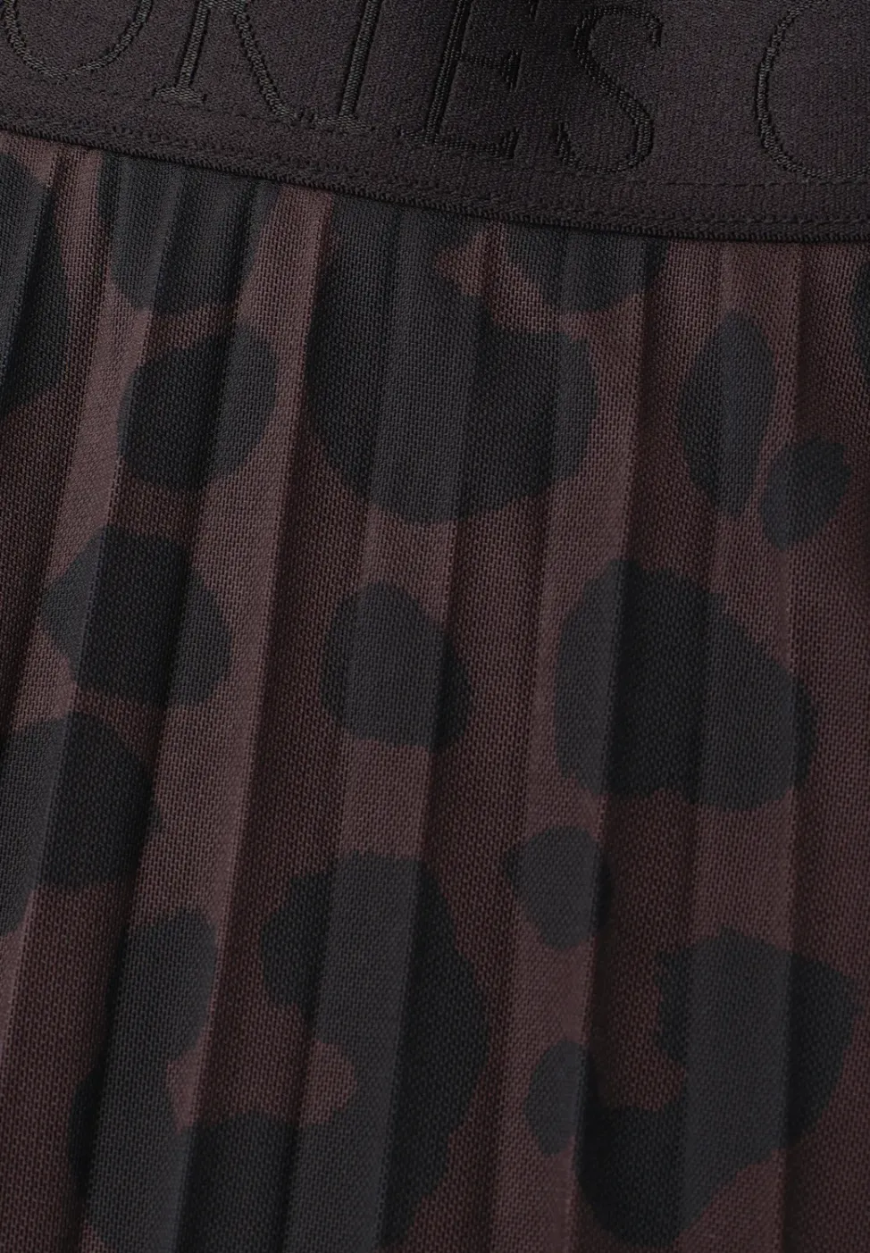 Midi-Rock aus Mesh mit Print