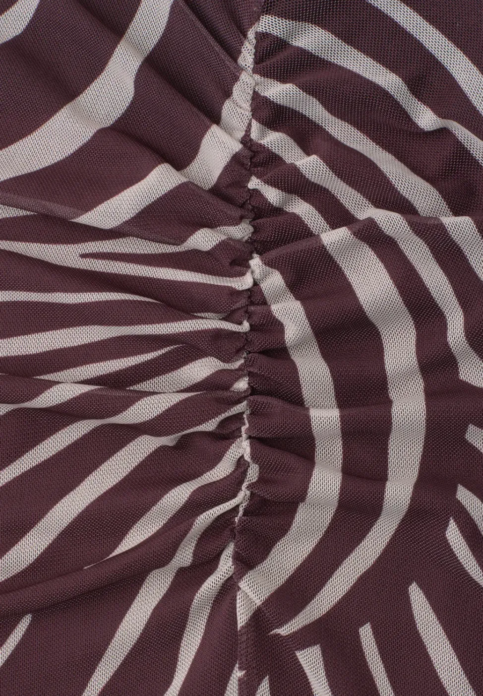Midi-Rock aus Mesh mit Print