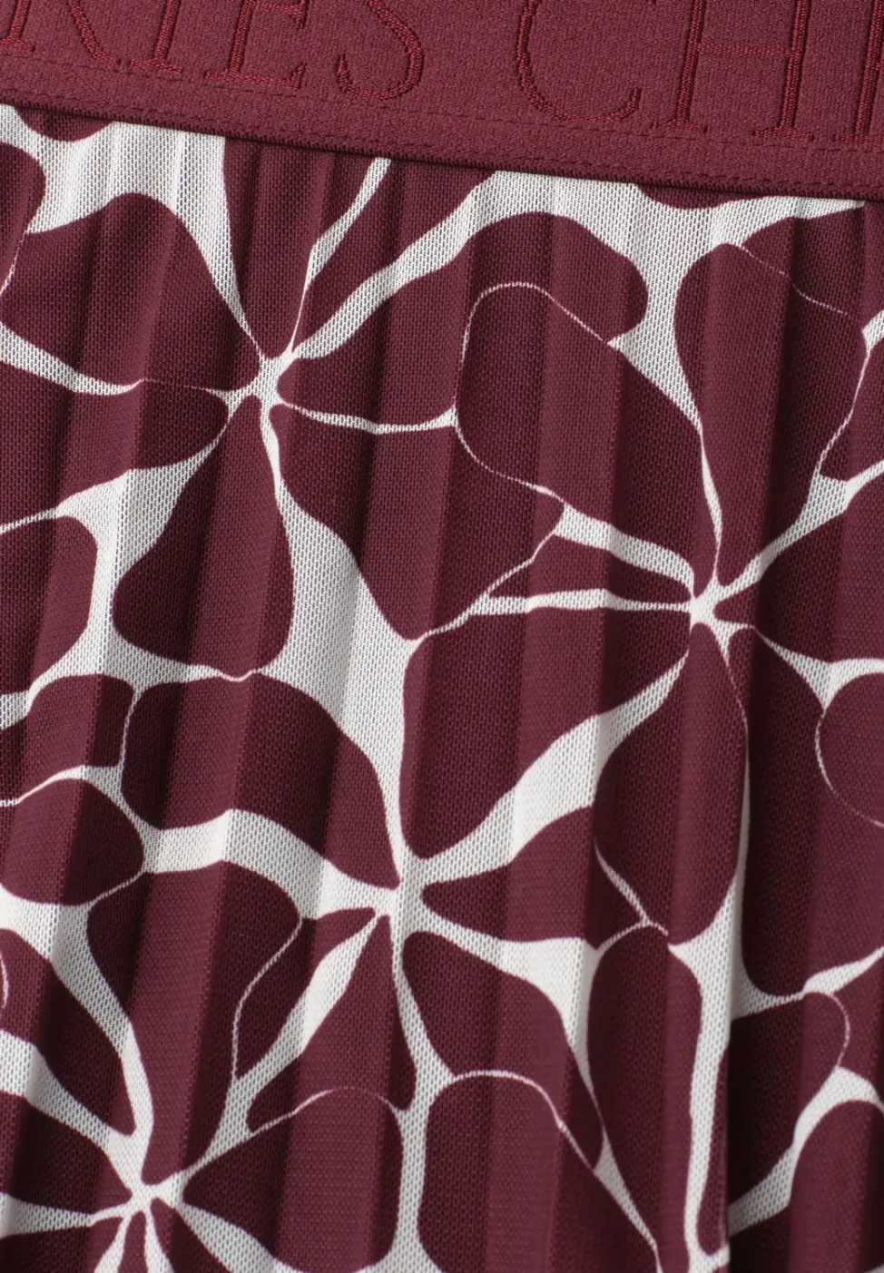 Midi-Rock aus Mesh mit Print