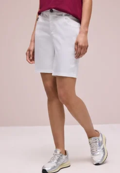 Mid Waist Bermuda in Satin-Optik