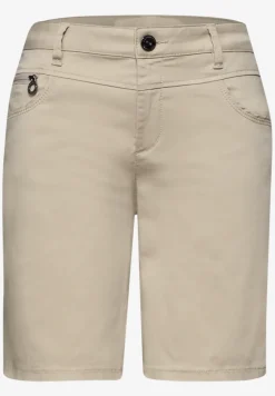 Mid Waist Bermuda in Satin-Optik